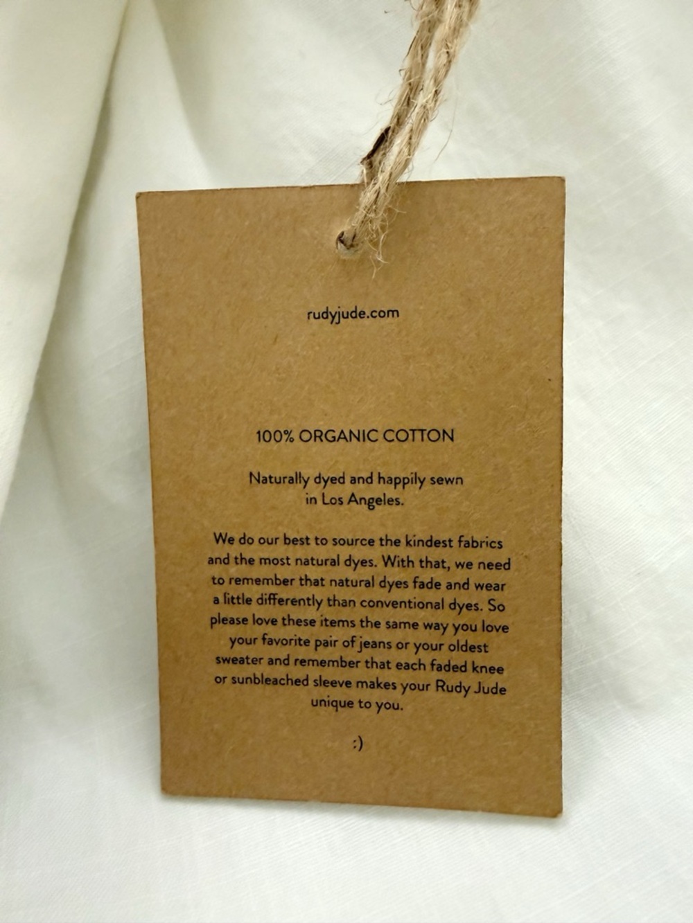 NWT Rudy Jude Organic Cotton Adult Apron Dress in Salt Size S - Picture 15 of 17